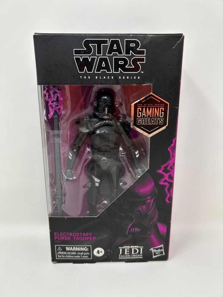 Hasbro – Figurine Star Wars Jedi Fallen Order – Electrostaff Purge Trooper Black