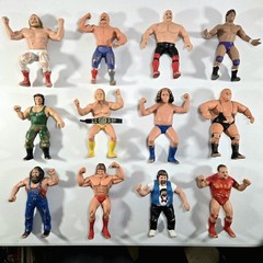 LOT OF 12 WWF LJN WRESTLING SUPERSTARS ACTION FIGURES HULK HOGAN ANDRE THE GIANT