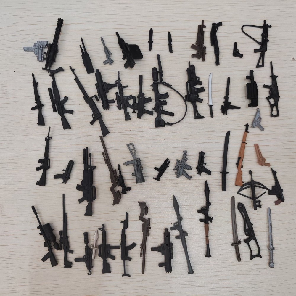 Random 30pcs Different Weapons Guns Sword 1:18 Scale for 3.75″ GI Joe Figures