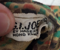 Vintage 1960s Hasbro Hong Kong GI Joe Camouflage Soldier Outfit for 12″ NJ-112