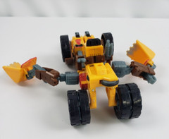 2004 TRANSFORMER SCOOP or BULLDOZER Hasbro Takara Yellow Black
