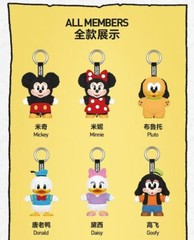 Huey Dewey And Loui-Mickey Family Cute Together Keychain Series Confirmed Figure