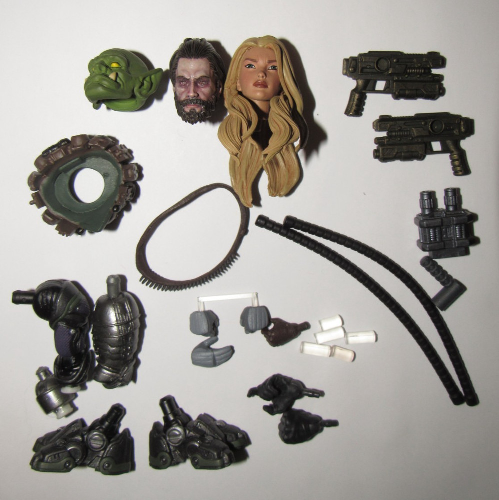 Cosmic & Mythic Legions fodder parts lot CUSTOM head included