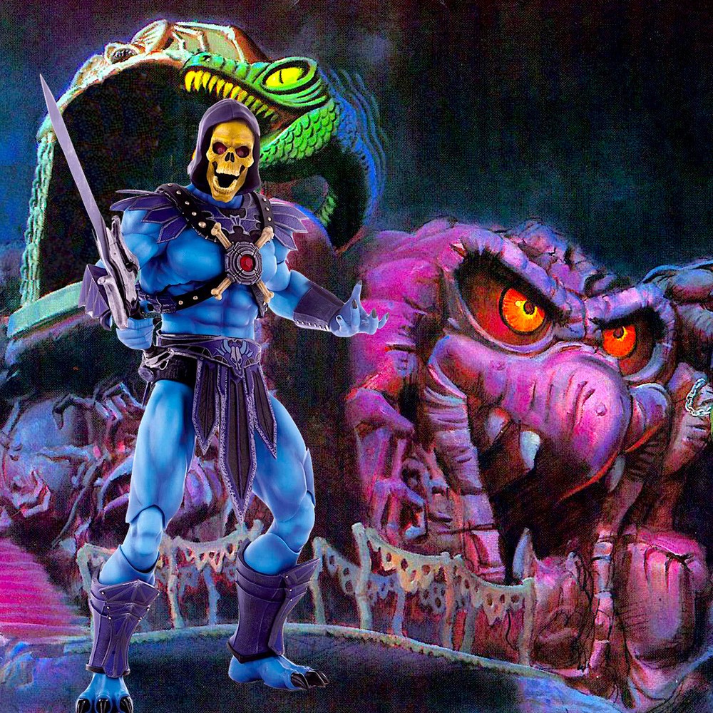 1/6 MOTU Snake Mountain Backdrop 15″x15″ – Ideal For Mondo He-Man Skeletor 12″