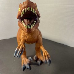 Toys R Us Velociraptor Dinosaur 18” Figure Soft Plastic Rubber 2014