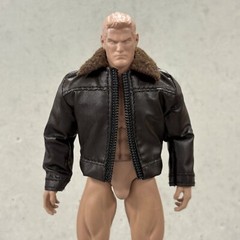 PB-JKT-RH: 1/12 Brown Faux Leather Jacket for McFarlane DC Direct Red Hood