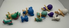 Twosies 10 PC Lot 5 Babies With Matching Pets Animals Moose Toys Miniature Baby