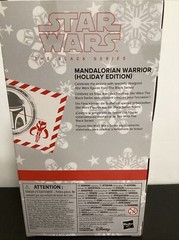2022 Star Wars The Black Series MANDALORIAN WARRIOR Holiday Edition 6″ IN HAND