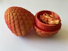 3D Printed Dragon Egg Full Articulated Crystal Dragon Fidget Toy Home Decor Toys