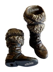 Mezco One:12 Conan The Barbarian War Paint – MID-CALF FUR BOOTS 1/12 Scale