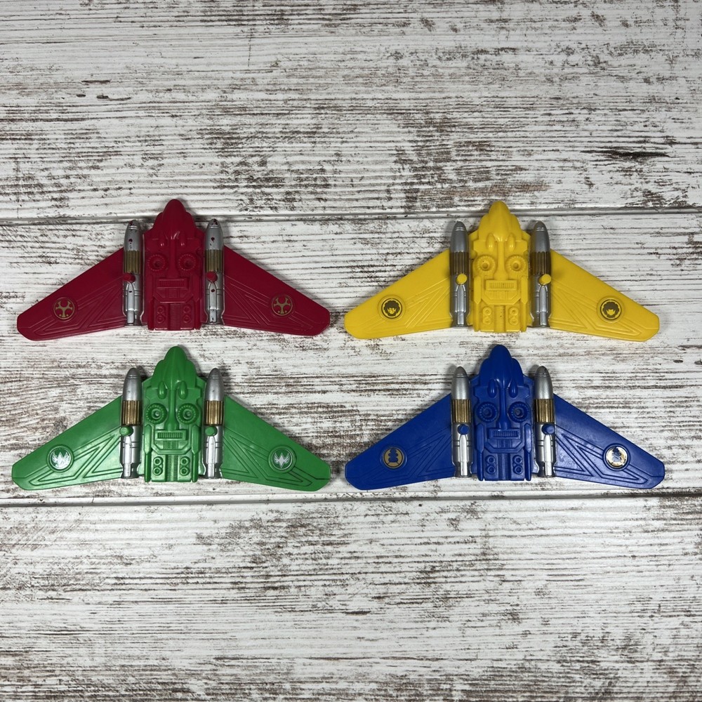 Power Rangers Ninja Storm Glider Lot Red Green Blue Yellow Parts/Accessories