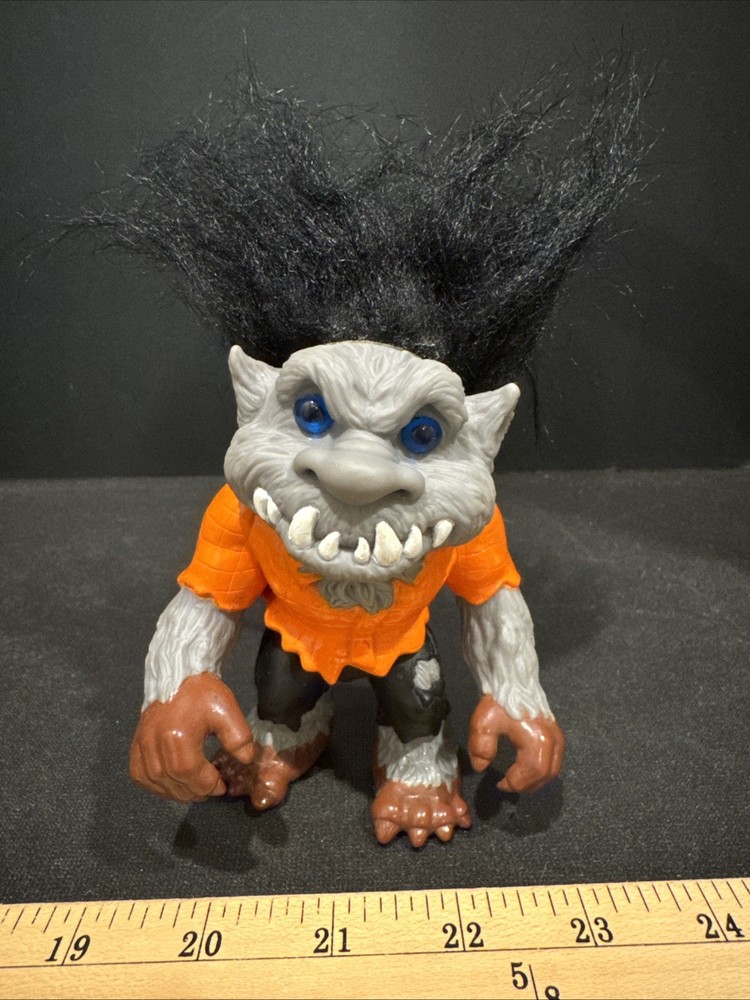 1992 Hasbro Battle Trolls Wolfman Troll Horror Figure Troll Doll Vintage