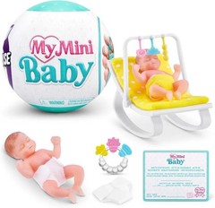 Zuru 5 Surprise My Mini Baby Yellow Cradle Bear & Blanket Series 1 NEW