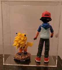 Ash Ketchum Pokemon Trainer Figure Jakks 6.5″ & Pikachu Goku DBZ Cosplay Figure