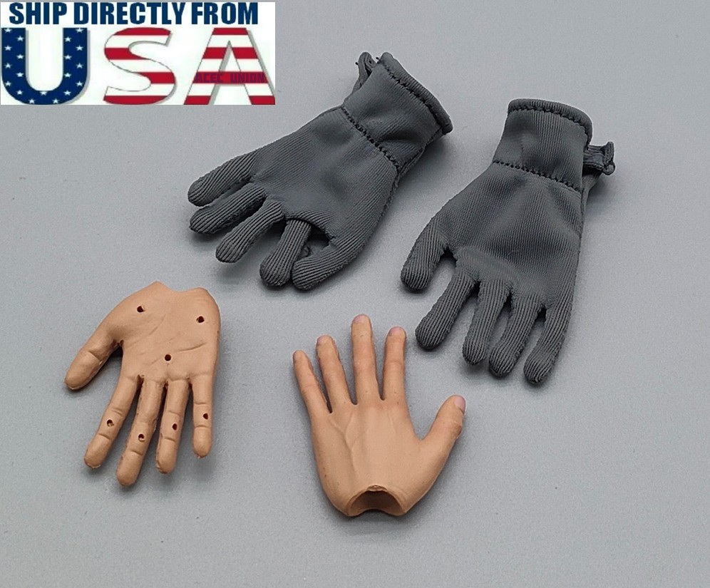 1/6 Super Flexible Hands Gloves Set 12″ PHICEN WORLDBOX Hot Toys Male Figure