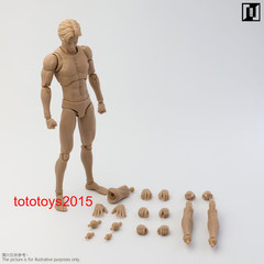 US Mirrfig MF001 1/12 Male Pale /Yellow thin Super Flexible Head Figure Body