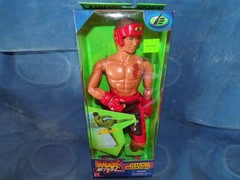 Max Steel classic 12” figure N-Tek Kick-Boxing 2001 Extreme Sports Mattel NIFSB