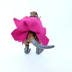 1988 TMNT Original Splinter with accessories and 10 card back – Pre-Owned