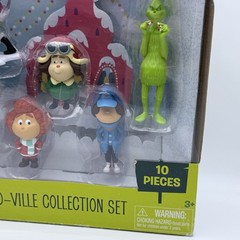 Dr Seuss The Grinch Who-Ville Collection Set 10 Piece Figures 2018 Action Figure