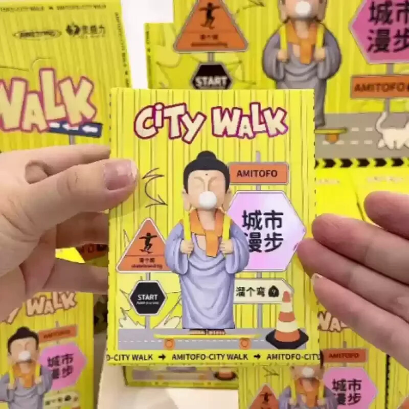 Amitofo Fo U City Walk Series 2 Generation Blind Box Play Tabletop Doll Toy Gift