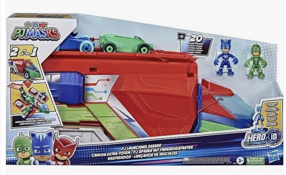 PJ Masks Launching Seeker Transforming Vehicle Car Toy Playset. Ages 3+ NEW