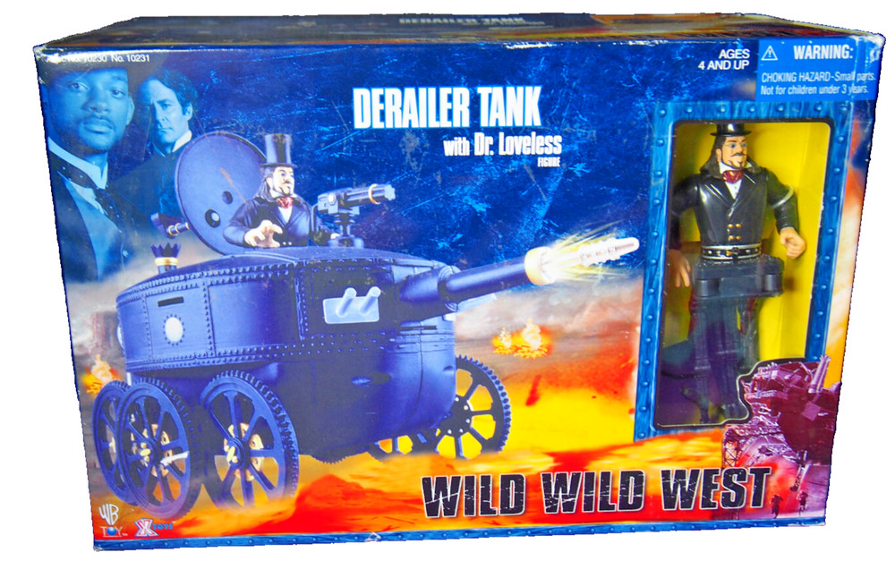 Vintage 1999 XToys Wild Wild West Derailer Tank w/ Dr. Loveless