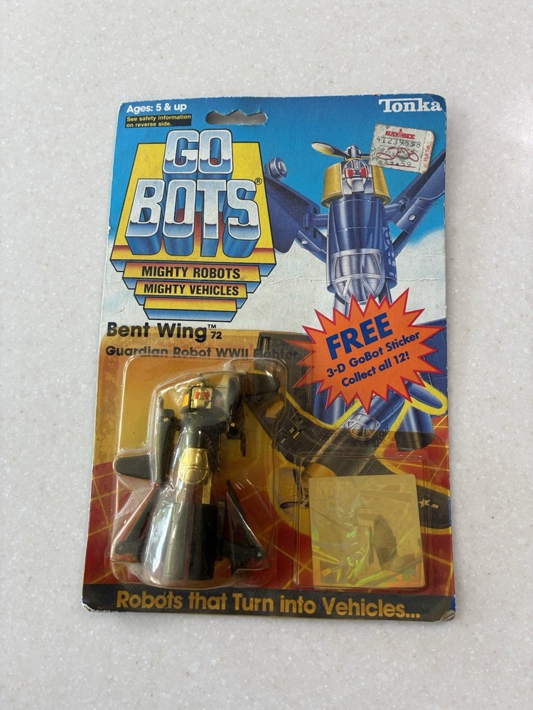 GoBots Bent Wing 72 Guardian Robot WWII Fighter Tonka 1985 action figure