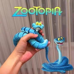 60cm Gary Snake: Disney Zootopia 2 Articulated Simulation Toy Snake, 3d Printed*
