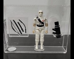 CAS GRADED 80+ 1984 HASBRO GI JOE STORM SHADOW SERIES 3 VINTAGE ARAH BONE WHITE
