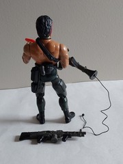 John Rambo “Force of Freedom” 7″ Action Figure (near complete) 1985 by Anabasis
