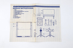 1984 GI Joe Bivouac Battlestation Instructions Blueprints Original W/ Insert