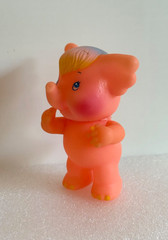 Vintage SOMA Wonderzoo Rainbow Love Pets Pink Elephant Glo Friends Fakie 1985