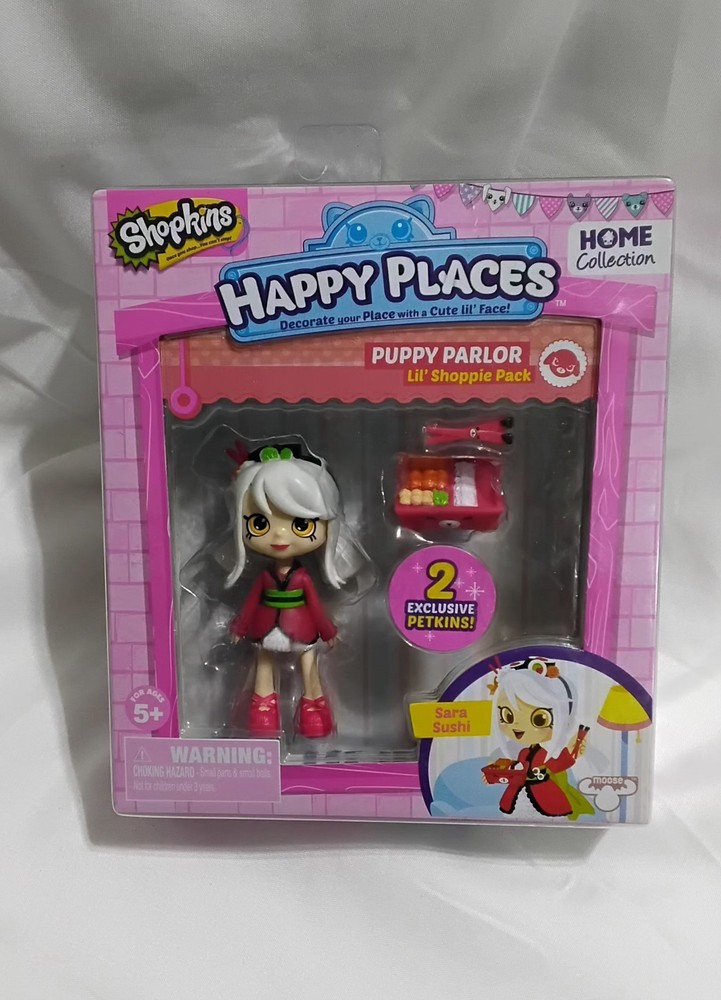 Shopkins Happy Places Puppy Parlor Lil’ Shoppie Pack w/ Sara Sushi Limited