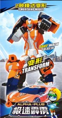 Tobot V Galaxy Detectives Alpha-Plus Transforming Sports Car Robot Figure Toy