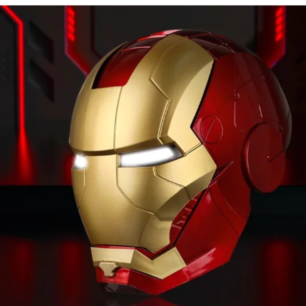 Iron Man Helmet MK5 Jarvis Wearable Electric Opening and Closing Helmet with Tra