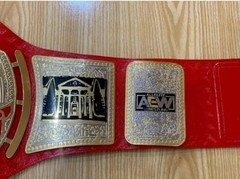 AEW TNT CHAMPIONSHIP TITLE BELT CHRISTIAN CAGE BELT WRESTLING NOVELTY BELT