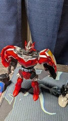 Power Rangers Mystic Force Megazord Titan red green & blue parts damaged