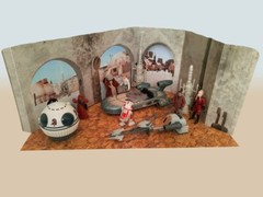 Mos Eisely Spaceport Speeders Custom Backdrop Tatooine Star Wars Hasbro Kenner