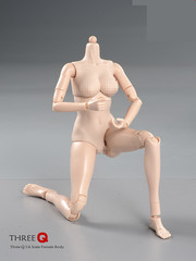 1/6 Female Flexible Joint Body Pale Super Large Breast Chest For 12″Figure Model