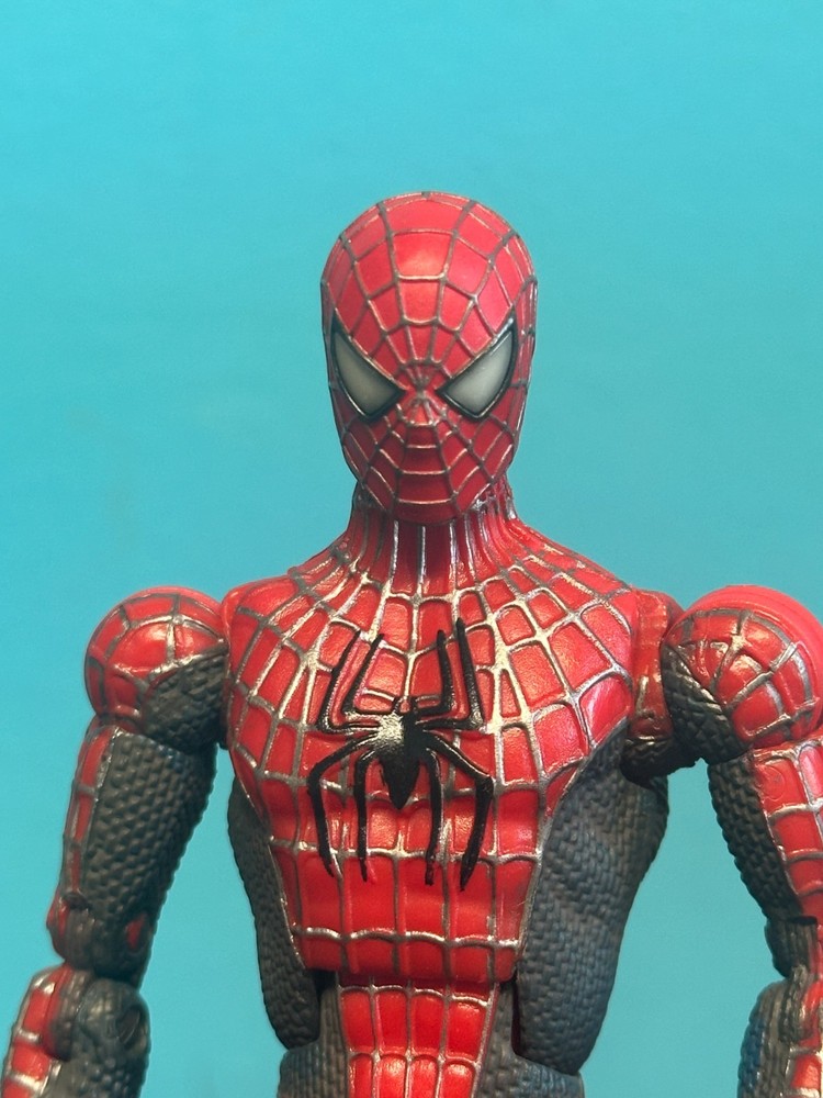 HEAD ONLY Toybiz Super Poseable Spider-Man 2 (2004) Tobey Custom 1:12 Scale
