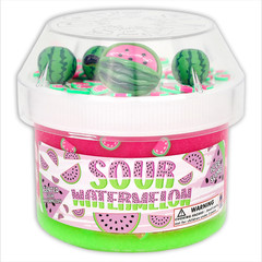 Sour Watermelon “Sour Watermelon Scented” Icee Slime 8oz – Dope Slimes