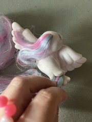 Vintage My Little Pony 1987 Hasbro Fairy Tinsel Tails Bird BluebellsNo Perch MLP