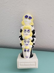 Vintage 1989 Burger King Beetlejuice Toys Lot of 3 Charmer, Ghost Post, Ghost TV