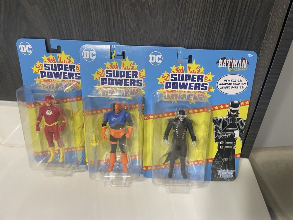 McFarlane Toys DC Super Powers The Batman Who Laughs + The Flash Figures. NEW