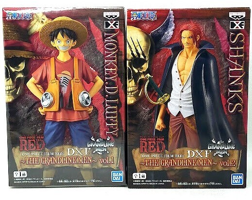 One Piece FILM RED Luffy Shanks Figure DXF THE GRANDLINE MEN Japan Free Shipping