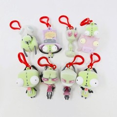 Invader Zim Nickelodeon Flocked Hangers – Complete Set of 8 New Clips
