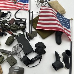 Accessories Lot 12″ GI Joe Military Guns Head Gear GI3