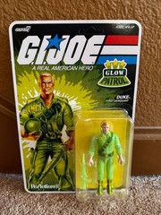 *NEW* GLOW PATROL DUKE Super7 Reaction+ ORing GI Joe – 3.75” (1/18 scale) Action
