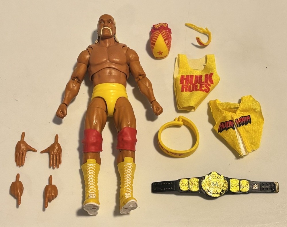 WWE Mattel Ultimate Edition Series – Hulk Hogan W/ Title Belt 6” Loose Figure