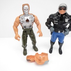 T2 Battle Damage Terminator & T-1000 Vintage 1991 Kenner Action Figures